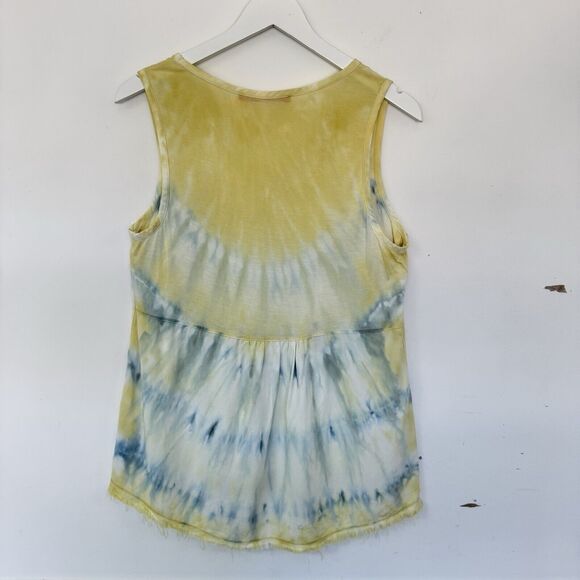 XCVI Wearables Twill Rayden Tank Tie Dye Frayed Hem Lightweight Pristine XS - Picture 4 of 9